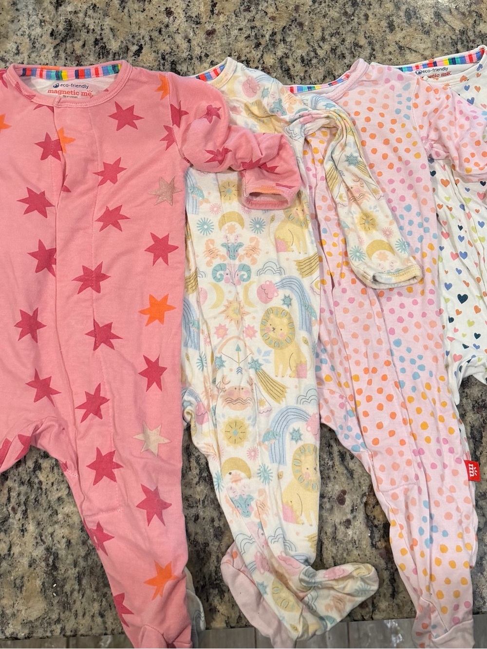 Magnetic Me set of 4 Footed One-Piece for Kids